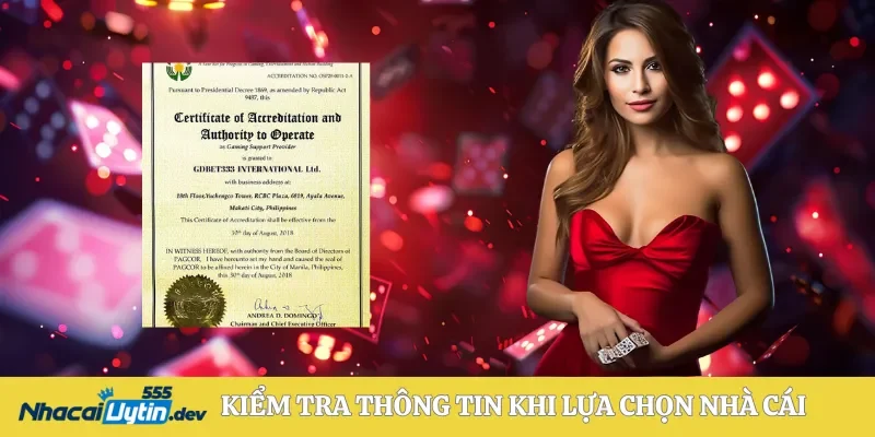 Trang chủ 38 Kiểm tra thông tin khi lựa chọn nhà cái uy tín