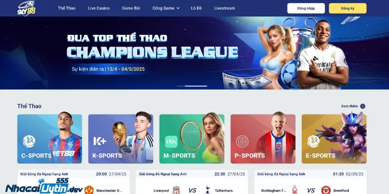 Trang chủ 32 Sky88 - Nền tảng cá cược đẳng cấp, chuyên nghiệp