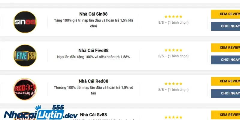 Top Nhà Cái Uy Tín 2024 - Đánh Giá & Lựa Chọn Thông Minh