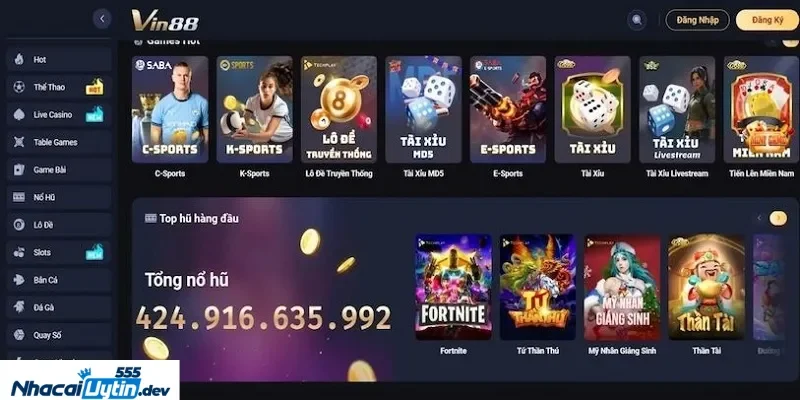 Trang chủ 28 Vin88 - Một trong những ông lớn trong ngành cá cược trực tuyến