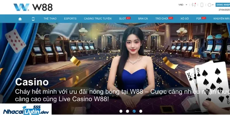 Trang chủ 30 W88 - Nhà cái uy tín với bề dày lịch sử hơn 20 năm